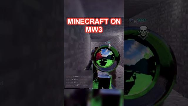 Minecraft in Modern Warfare 3 #Shorts #CallOfDuty #ModernWarfare3 #MW3