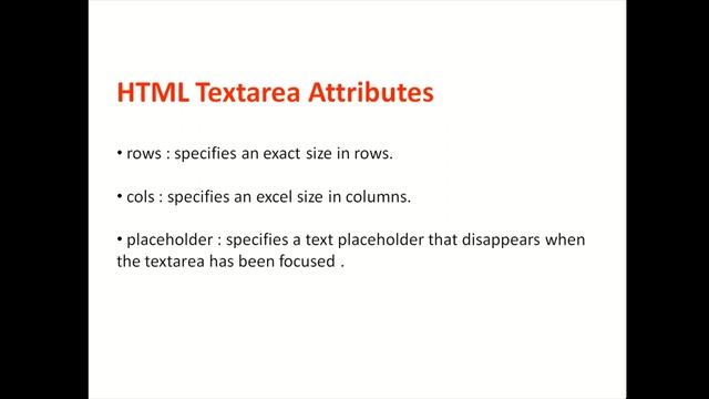 HTML Textarea with Example in Hindi | HTML Textarea Attribute like,cols, rows with Example in Hindi