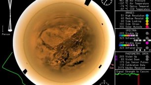 Посадка зонда "Гюйгенс" на поверхность Титана