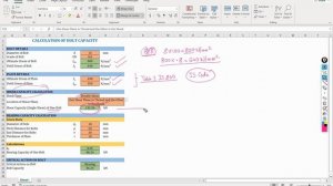 Lecture 5 - Bolt Capacity Calculation (Excel Sheet) - IS 800 (Bearing and Shearing Capacities)