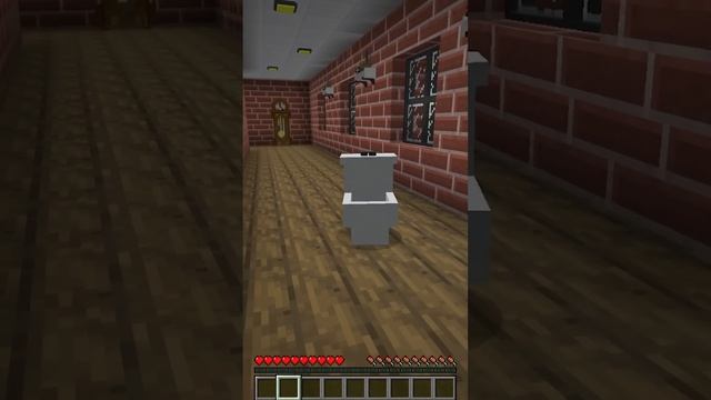 СКИБИДИ ТУАЛЕТ В МОЕМ ДОМЕ В МАЙНКРАФТ SKIBIDI TOILET MINECRAFT #shorts