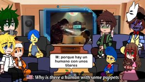 fandmos react to dhmis -yellow guy- -don't hug me i'm scared- -AU fandmos- @lent_top
