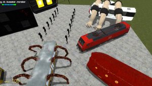 EVERYTHING TURNED INTO MONSTERS: BUS EATER BUILDER, TRAIN EATER, BUS EATER, HOUSE HEAD In GMOD!