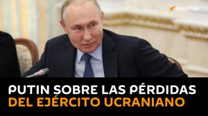 Putin comenta el número de pérdidas ucranianas desde el inicio de la contraofensiva