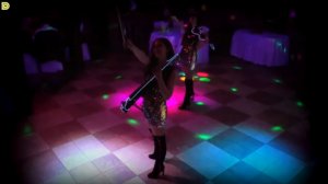 Неоновые электроскрипка и электровиолончель Violin Group DOLLS - шоу для юбиляра