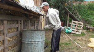 Строим баню, глиняный саман. Часть 3