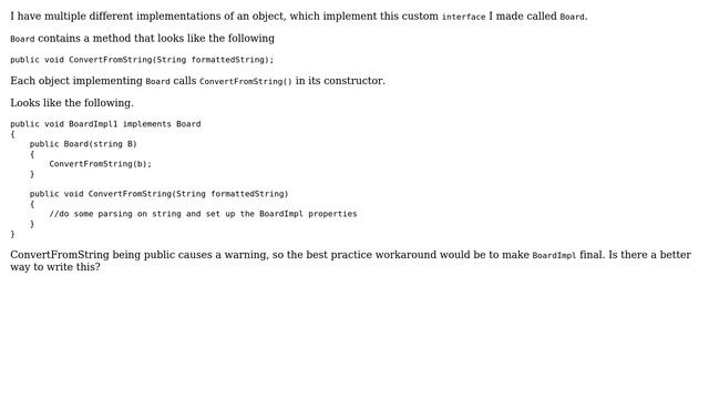 Defining a Constructor In an Interface Java? смотреть онлайн