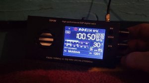 TEF 86 . Антенна Паутинка без усилителя. FM . вблизи Leuseni.