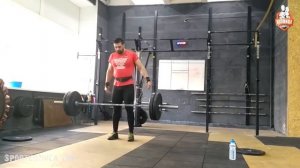 Толчки штанги с пола над головой любым способом