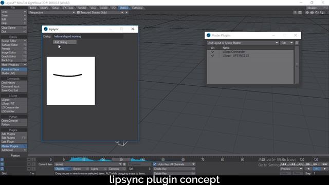 Lipsync plugin | work in progress - Lightwave 3D