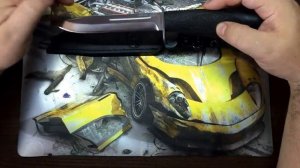 Нож НР - 40, Нож разведчика. Сталь 100Х13 M.  Обзор+ бумажный тест.