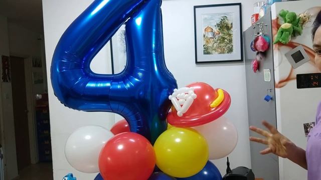 Композиция Из ШАРОВ Для Мальчика 4 года НА ДЕНЬ РОЖДЕНИЯ Без Гелия с Цифрами Своими Руками смотреть онлайн
