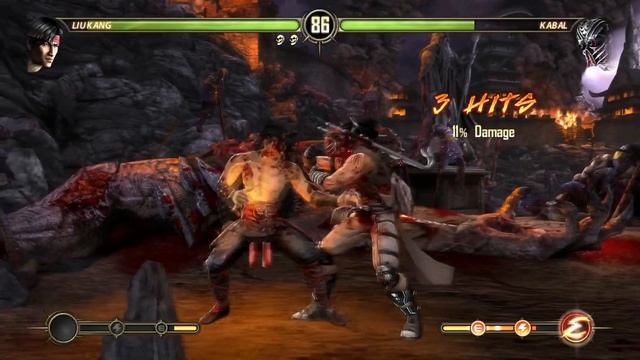 Mortal Kombat 9 - Прохождение лестницы за Liu Kang смотреть онлайн