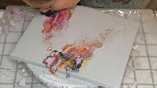 PEARL VIOLET Swipe💜SUPER SHINY Once Dry!✨Acrylic Fluid Art Fun🎶Easy Technique Tutorial (#58) смотреть онлайн