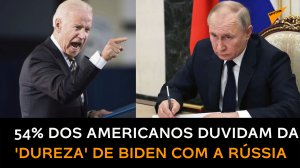 Metade dos americanos acha que Biden não foi 'severo' o suficiente contra a Rússia, diz pesquisa