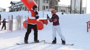 Как начать кататься на сноуборде. Занятие