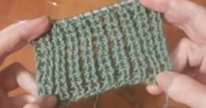 ЖЕМЧУЖНАЯ РЕЗИНКА СПИЦАМИ.