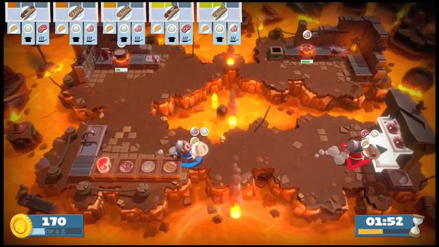 Overcooked: All You Can Eat - Overcooked - Level 5-2 3 Star 2 Player Co-op смотреть онлайн