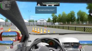 City Car Driving / Спецподготовка / Круговой Габаритный Коридор / 3 звезды / 60fps