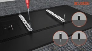 Кронштейн для телевизора на стену выдвижной диагональ от 32 до 70 дюймов UniTeki FM1771W белый