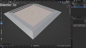 моделируем рамку для картины в Blender 3D