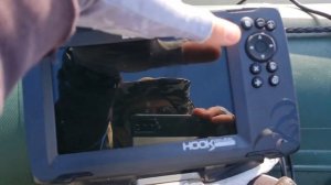 Как включить "Остановившейся" эхолот Lowrance?