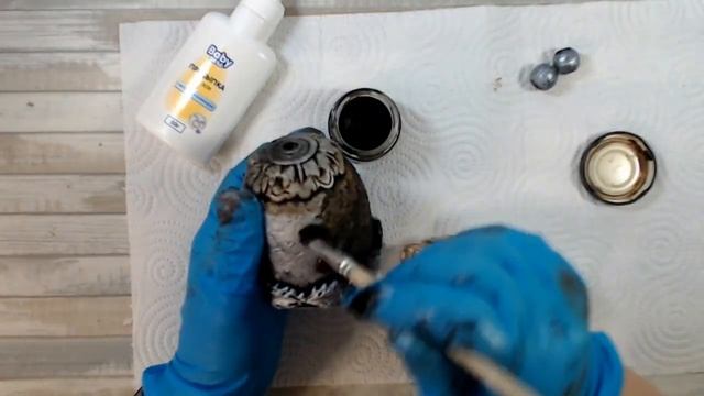 Окрашивание декоративного украшения СТАРИННЫЙ КОЛОКОЛЬЧИК