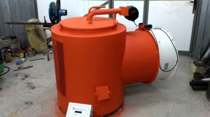 Калорифер котел на отработанном масле HotAir boiler waste oil stove burn furnace