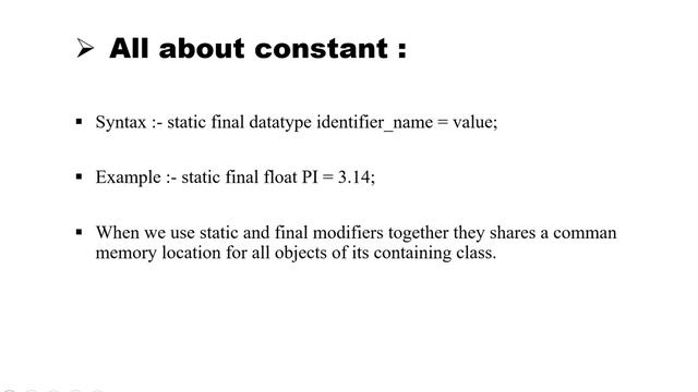 13th video of java programming || Constants in java || enum keyword смотреть онлайн