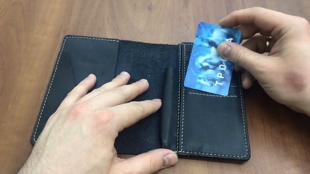 Портмоне малое из натуральной кожи. Изготовлена вручную. смотреть онлайн