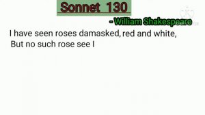 Sonnet-130 by William Shakespeare, critical bengali analysis.Sonnet 130 analysis