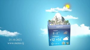 Прогноз погоды 25 Октябрь 2021 / Душанбе / Таджикистан