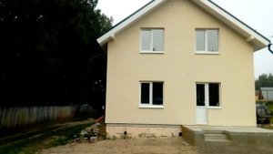 Мокрый фасад на дом из газобетона. Результат.