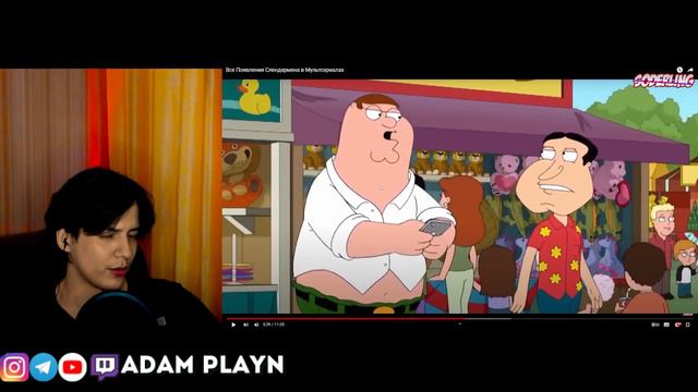 Все Появления Слендермена в Мультсериалах ► Soderling Реакция от АДАМА ПЛЕЙНА смотреть онлайн