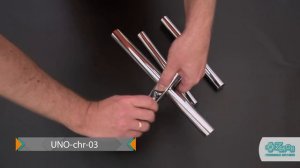 Соединитель для труб в четырех направлениях UNO-chr-03