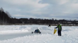 Соревнования по зимнему картингу д. Крапивка.