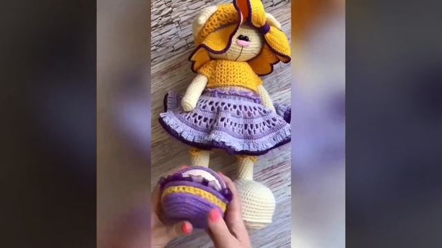 Кошечка Айрис. Тильда крючком смотреть онлайн