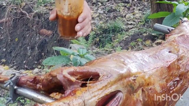 МЕГА КРУТОЙ ЯГНЕНОК НА ВЕРТЕЛЕ(ПРИКОЛЬНАЯ ОЗВУЧКА)))#мясо#гриль
