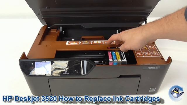 HP Deskjet 3520: How to Change Ink Cartridges смотреть онлайн