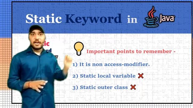 Static Keyword Program in java