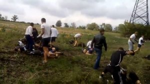 Жёсткая драка хулиганов