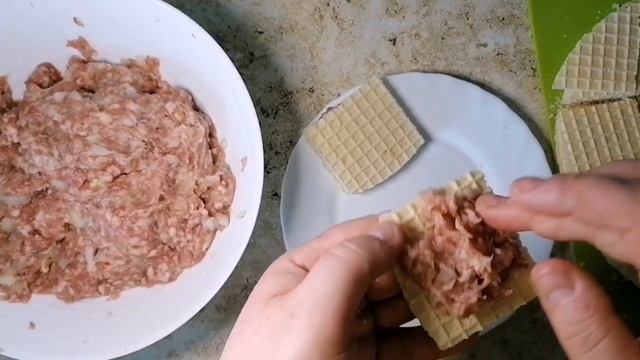 Вафли с фаршем | ВКУСНО СЫТНО и БЫСТРО ГОТОВИТЬ|  #вафлисфаршем #вафлисначинкой #вафлирецепт