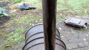 Печь для гаража из колёсных дисков с дожигателем