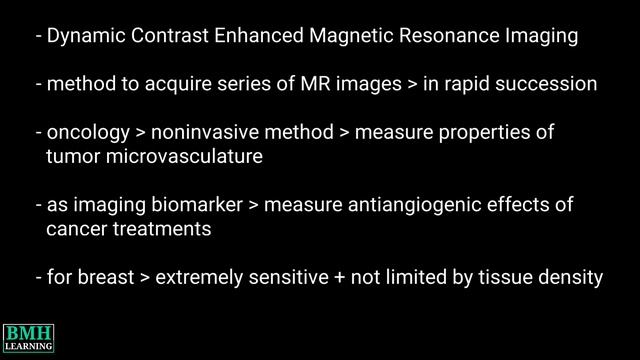 Dynamic Contrast Enhanced Magnetic Resonance Imaging | DCE-MRI | Keyhole Imaging | смотреть онлайн