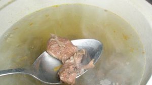 Картофельный суп со свиным сердцем