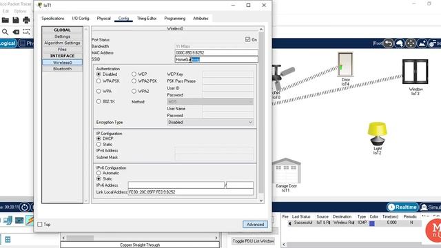 How to Configure IoT based smart Home using in Cisco Packet Tracer (Full Video)
