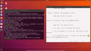 How to Extract a tar.xz File Using Terminal on Ubuntu 18.04 LTS?