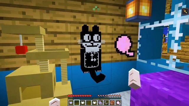 My SECRET Base in a Minecraft BABY KITTEN House! смотреть онлайн