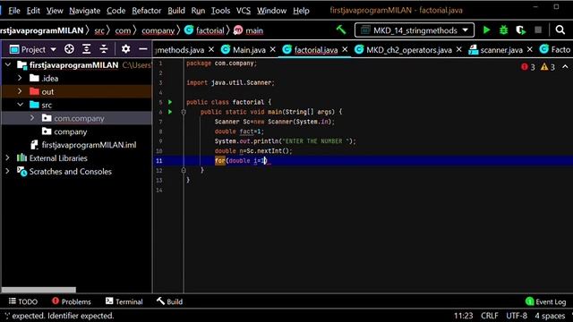 find factorial of a number using java code||java easy coding||problem number 2||#java#javacoding
