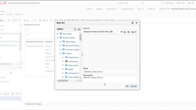Selection Steps in OTBI Part 1 (Select Member on Attributes) смотреть онлайн
